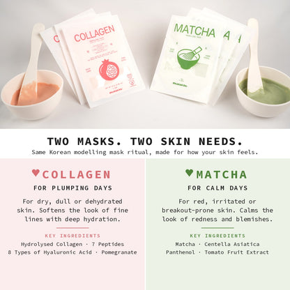 Matcha & Collagen Modelling Mask Mix Bundle