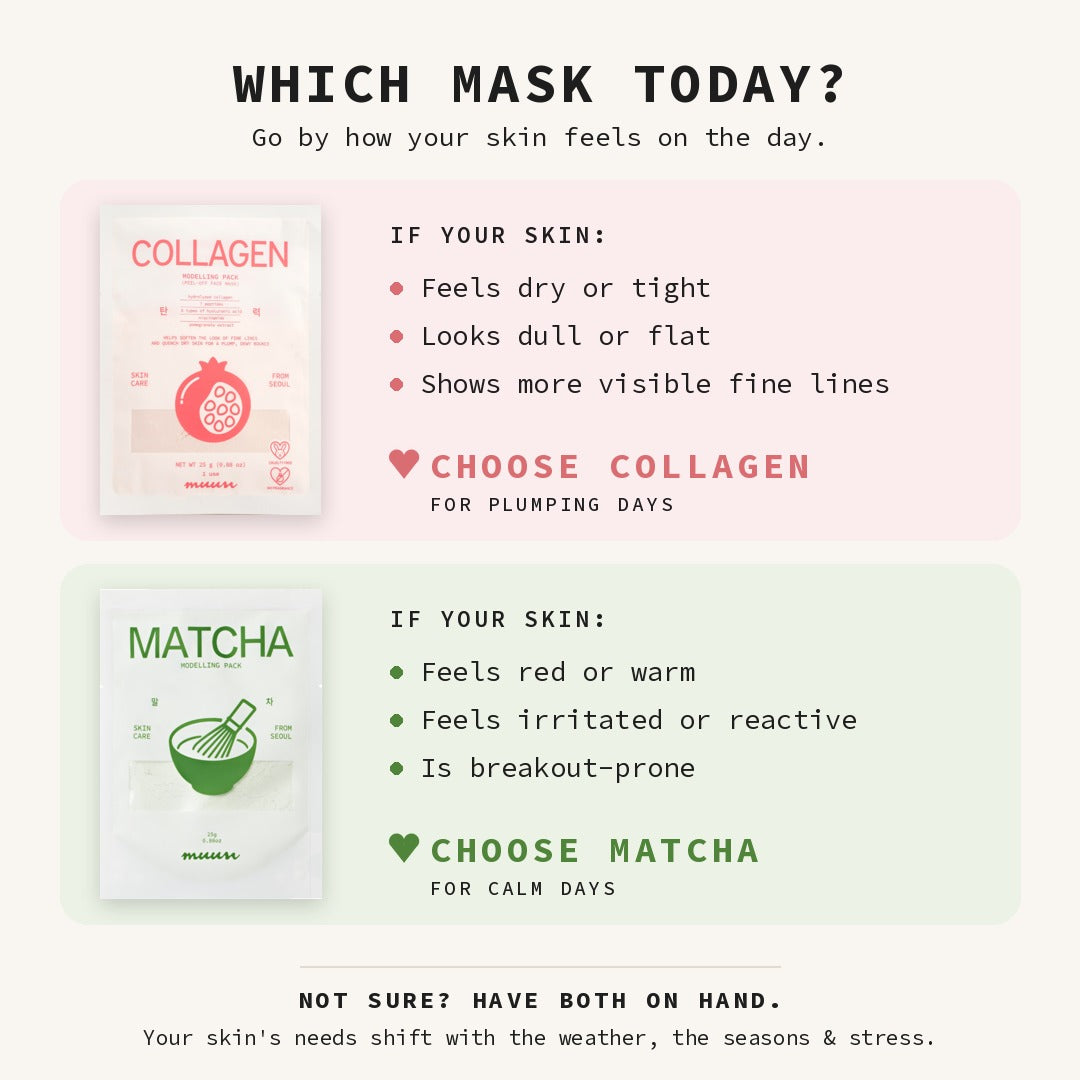 Matcha & Collagen Modelling Mask Mix Bundle