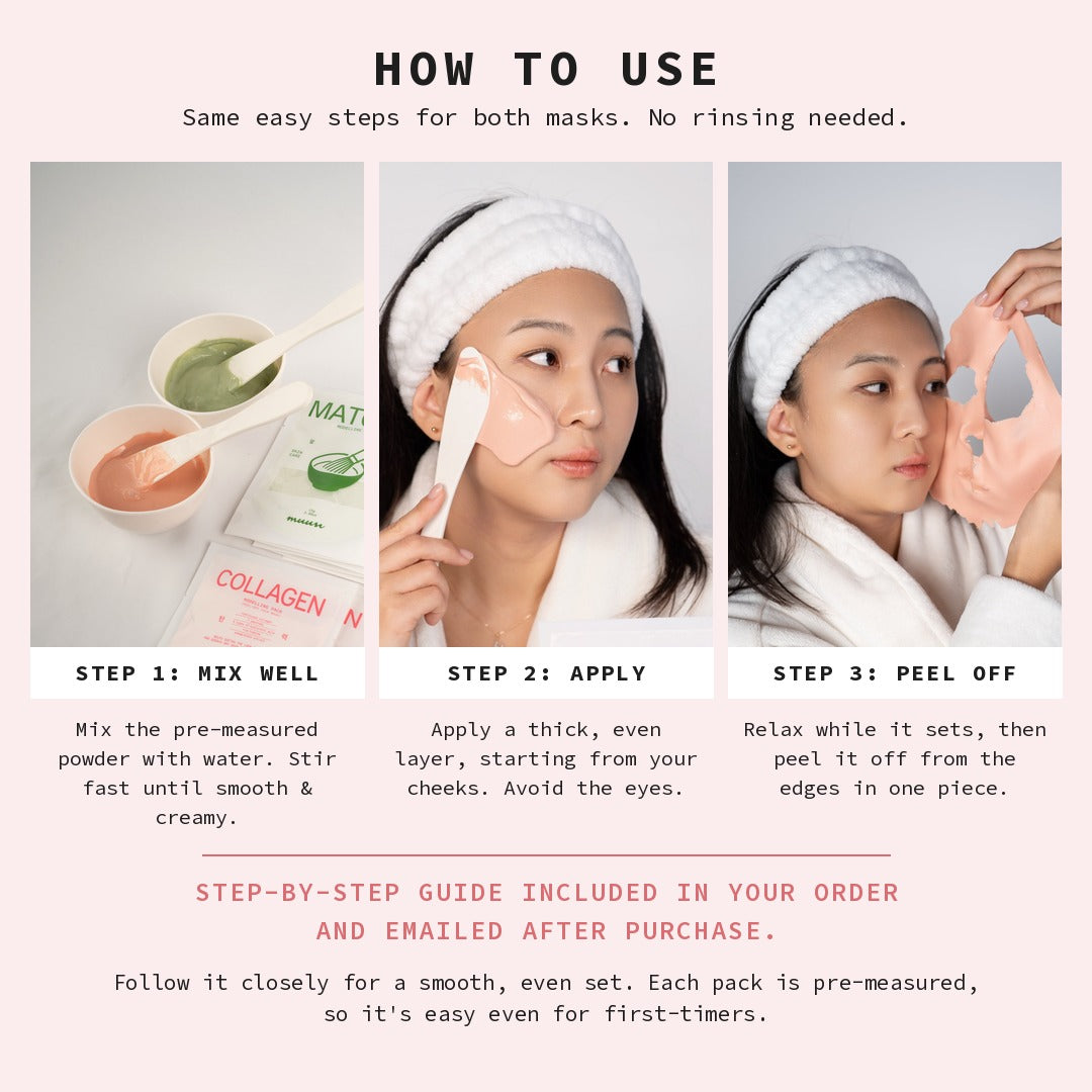 Matcha & Collagen Modelling Mask Mix Bundle